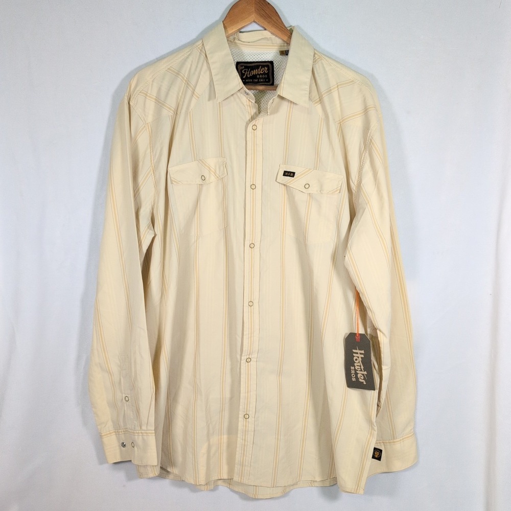 Howler Brothers Shirt Men's XL Western Snap NWT H BAR B Tech